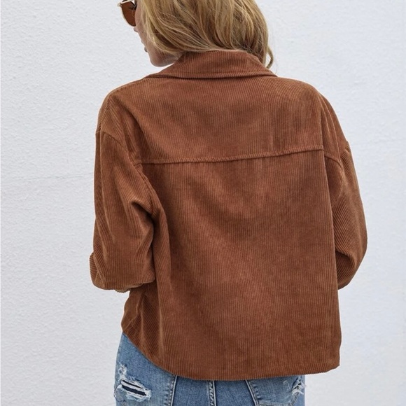 Solid Button Front Pocket Jacket - Picture 2 of 2